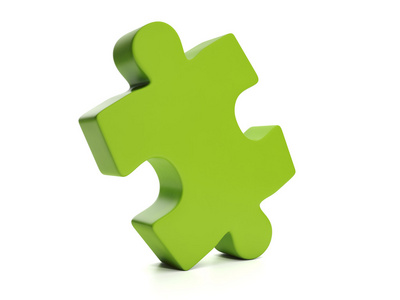 整体软装3d 插图: 拼图,整体的一部分照片