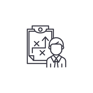 描述策略线向量符号,符号,插图照片