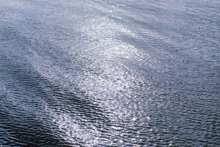 风景湖。水的质地。湖在黎明时分。的嘴巴