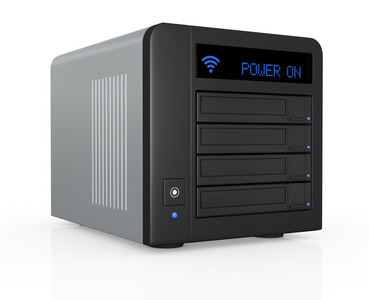 nas 与四个磁盘照片