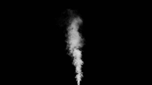 在黑色背景上的白色水蒸气图片