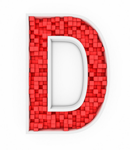 红色字母 d
