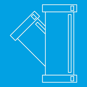 三通管件图标, 轮廓样式照片