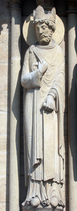 国王，巴黎圣母院大教堂，巴黎，圣安的门户网站