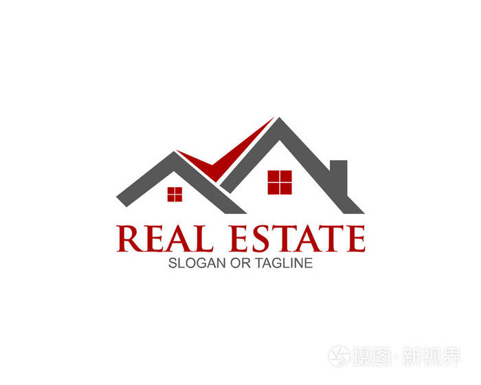 首页房地产住宅楼物业标志