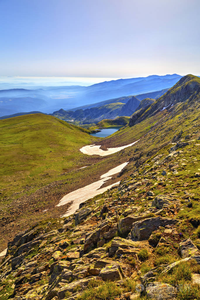 美丽的风景在高山