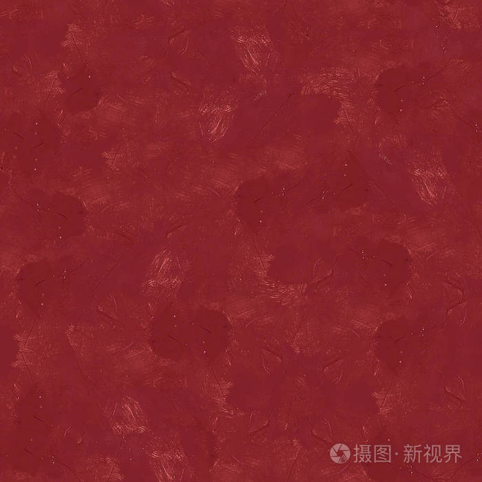 红色墙壁灰泥无缝纹理或背景
