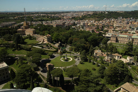 罗马的看法, 意大利。罗马建筑和地标。古老著名的街道景点和世界遗产