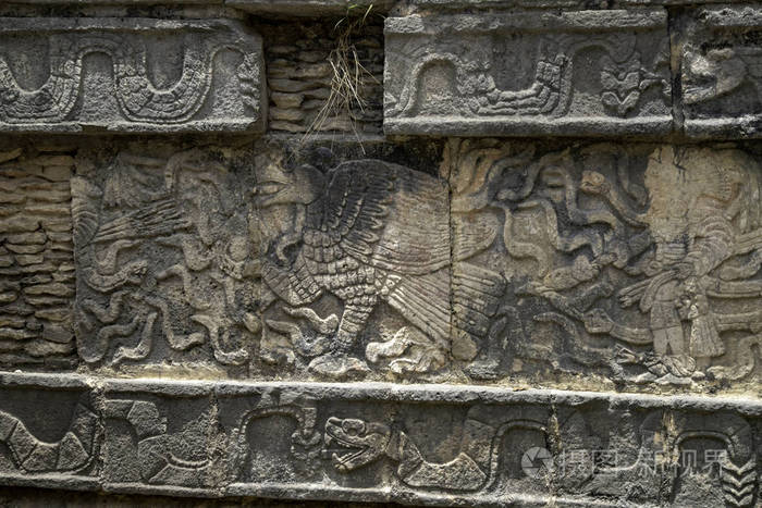 建筑结构中的玛雅壁画