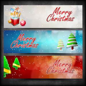 网站标题或横幅为快乐圣诞庆祝活动。10 eps
