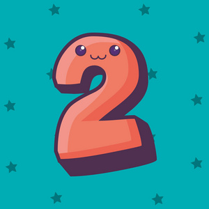 用贴纸的加减和点的抽象背景折叠从彩色纸-阿拉伯数字的字体一组数字