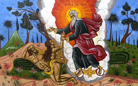 上帝亚当上帝创造亚当和 eva照片