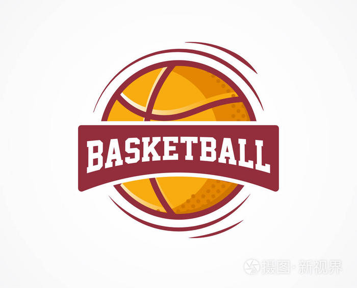 篮球标志美国体育符号和图标