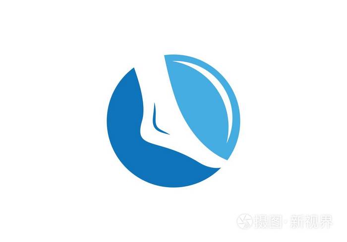 脚 Logo 模板矢量图标插画设计