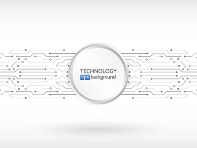 水平电路板矢量背景纹理。高科技技术理念