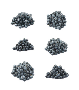 一堆蓝莓分离