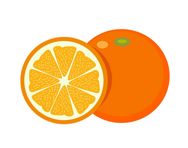 橙色有机健康天然食品图标