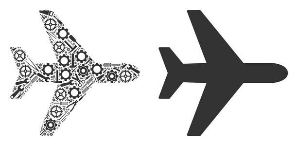 航空平面拼接服务工具图片