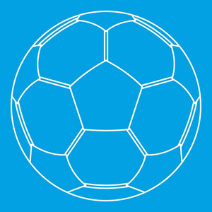 足球球图标, 轮廓样式