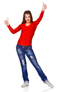 大拇指点赞照片图片