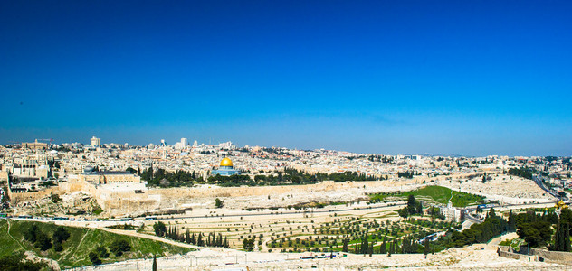 寺山，耶路撒冷，以色列的全景