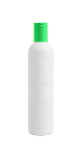 孤立在白色背景上的白色塑料瓶