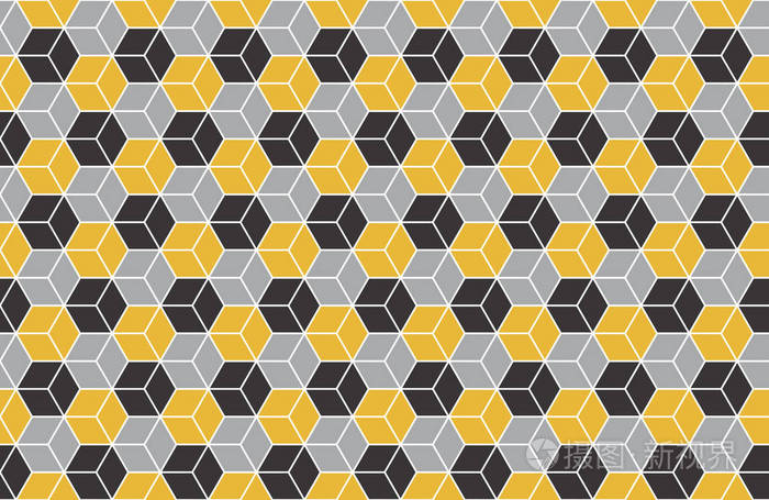 六边形图案背景.矢量和插画