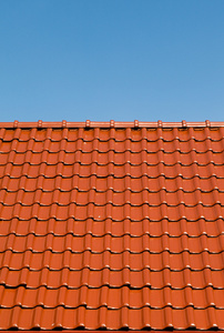 屋顶瓦片关闭图片