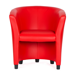 红色真皮扶手椅