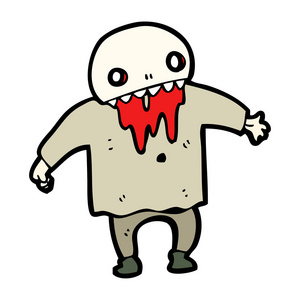 恐怖的怪兽卡通恐怖的怪兽人照片