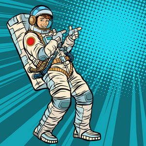 人波行星际空间站轨道红色星球计算机生成的数字连接结构与人工智能