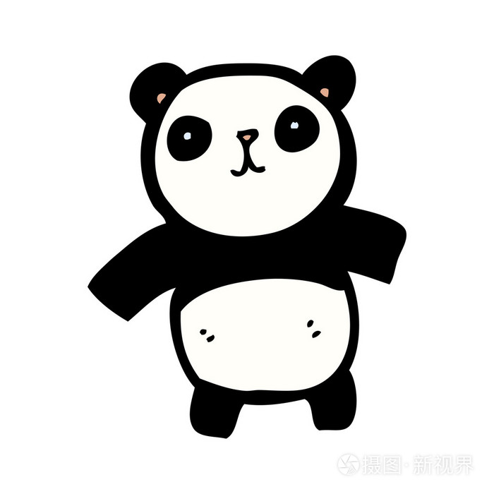 快乐熊猫卡通