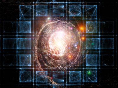 宇宙元素系列。空间和恒星构成的背景, 适合在数学科学教育和现代技术项目中使用