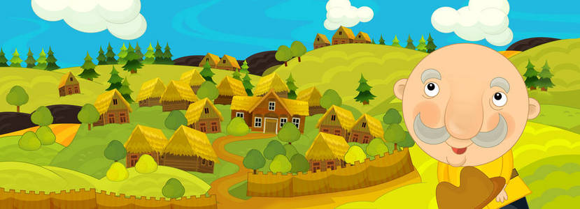 场面春天夏天村庄图片