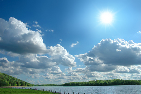 太阳光线阳光灿烂的日子图片