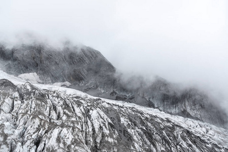 中国云南丽江玉龙雪山特写