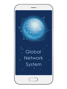 全球网络系统概念, 矢量图解