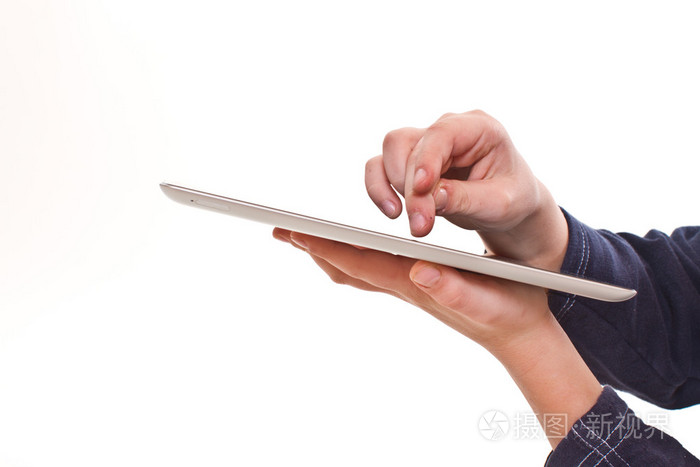手指触摸平板电脑