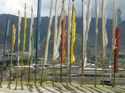 不丹王国佛教经幡