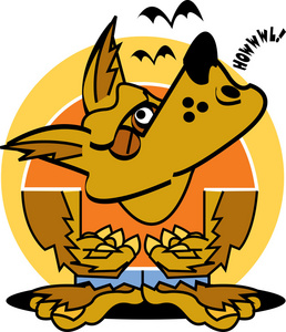 漫画卡通只狼崽图片