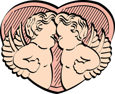 两个维多利亚时代天使照片