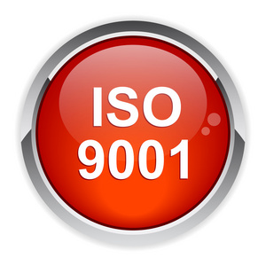 bouton 互联网 iso 9001 红色