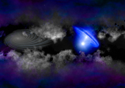 遥远的螺旋星系图片