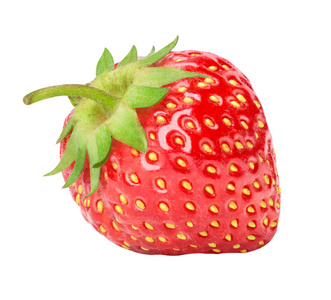 一个草莓白底图片