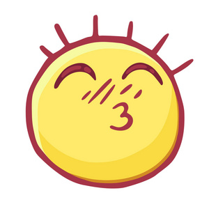 带闭的眼睛和脸红的笑脸, 亲吻 emoji 表情吻男人亲吻女人浪漫的情侣