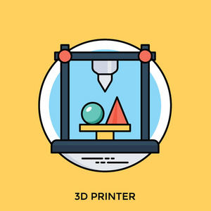 3d 打印机用于在计算机控制下连接以创建三维对象