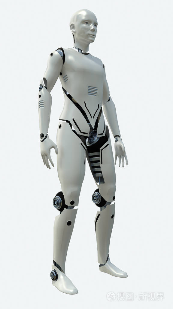人造机器人人模型.3d 渲染