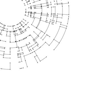 在白色背景上连接线和点。抽象的网络连接设计理念。技术设计矢量背景线与点数字几何抽象