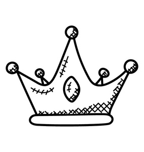 冠以珠宝作为版税标志