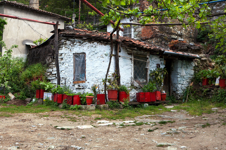 老房子在希腊的一个村庄